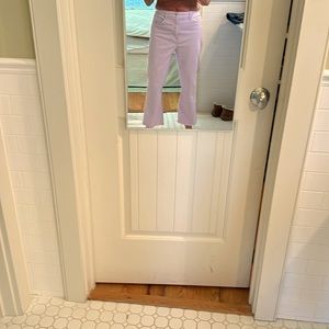 Loft Lavender Frayed Hem, wide leg Size 12/31 jeans, worn one time